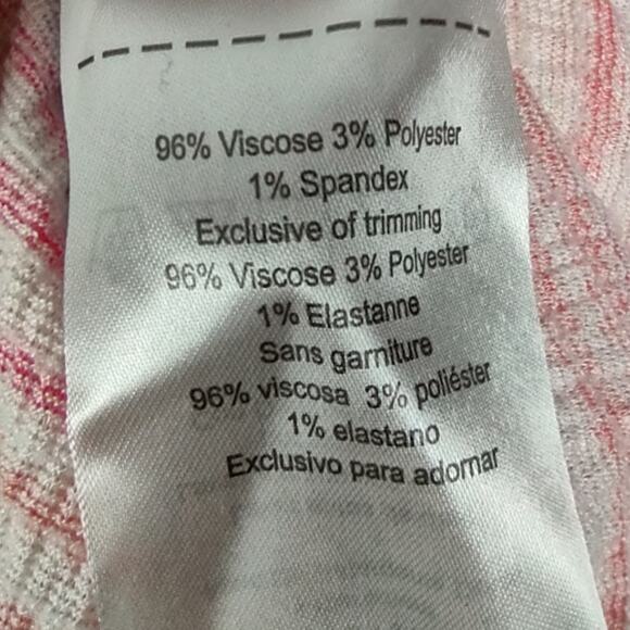 Motherhood Maternity Stripe Tunic Top Tie Waist Flutter Sleeve Size 3X - Picture 11 of 13